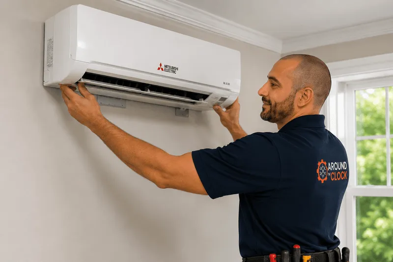 Ductless mini-split system